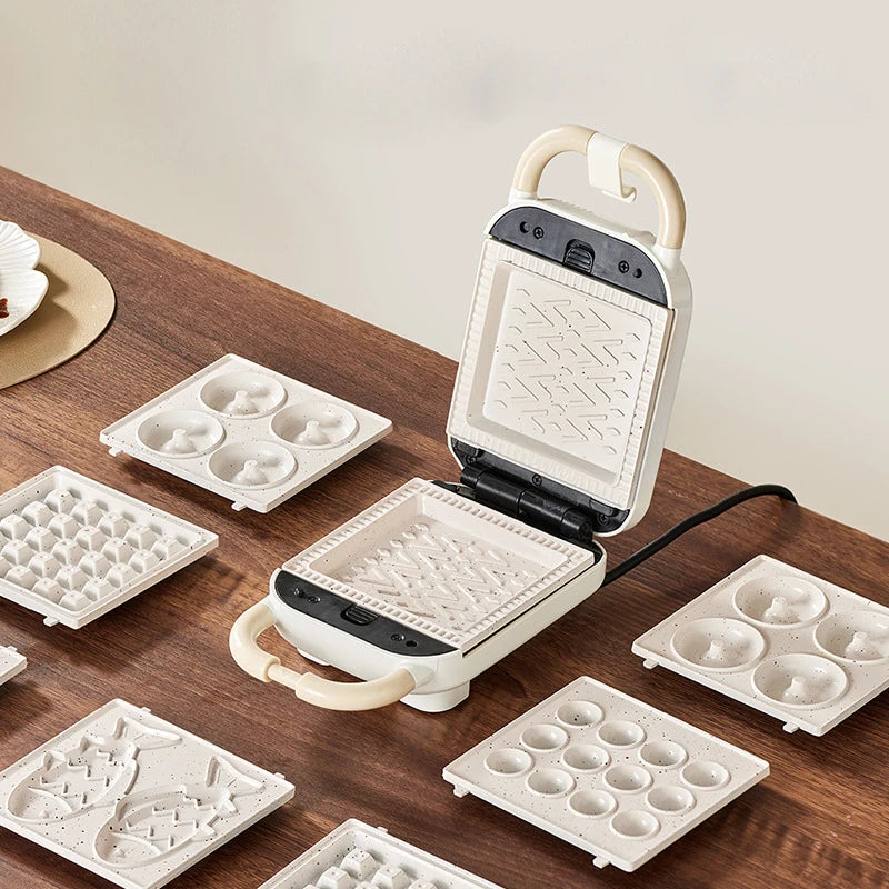 Electric Sandwich Maker Multifunctional Waffle Machine Toaster Baker Breakfast Machine Takoyaki Pancake Donuts Sandwichera 220V.