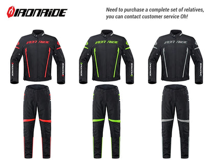 Motorcycle Jacket Waterproof Motorcross Jacket Pants Moto Jacket Windproof Riding Motorbike Clothes With Protective Gear M-3XL.