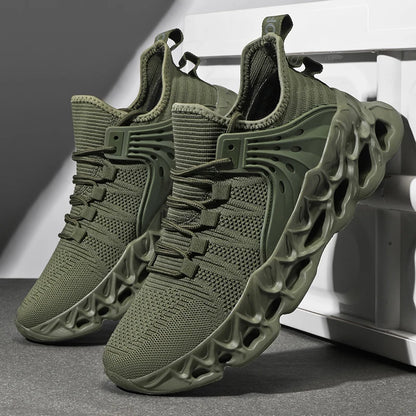 YRZL Men's Athletic Mesh Sneakers Lightweight Comfortable Running Shoes for Men Soft Sole Non Slip Casual Shoes Outdoor Walking.