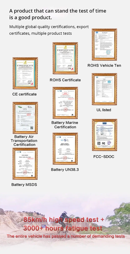BOYUEDA S3-11 Electric Scooter, 120km Range, 85km/h Max Speed, 2*3000W Motor, 60V 38AH Battery,11-inch Tire,  LCD Display