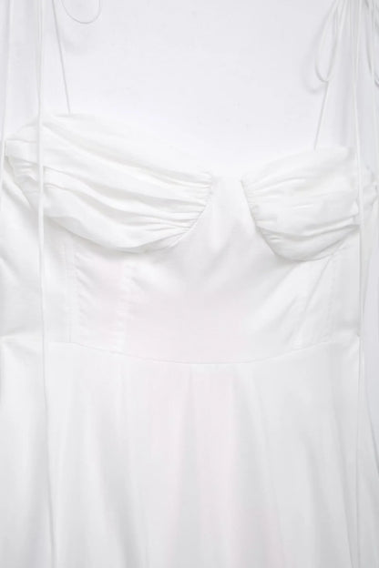 TFMLN Elegantes, gestuftes langes Kleid für Damen, 2024, Sommer, klassische Mode, solide Kleider mit seitlichem Reißverschluss, hohe Taille, A-Linie, Partykleid.