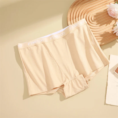 3Pcs Women's Panties Cotton Seamless Sports Boxers Underwear Female Solid Color Briefs Lingerie Intimate Underpant Finetoo S-XXL.