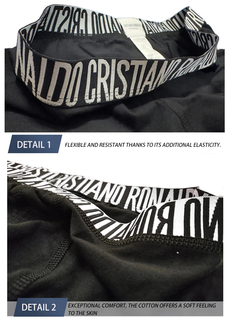 CRIIS SEVEN Boxershorts Hombre Baumwolle Cristiano Ronaldo Herren Sportshorts Unterwäsche Herren Markenboxer Herrenslips Herrengeschenk Unterhose