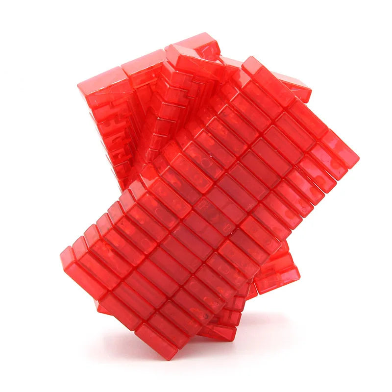 Limited Edition Cube 3x3x17 Magic Cube Black Speed Cube  Primary Color Transparent Red Unequal Order 3317 Educational Funny Toys.