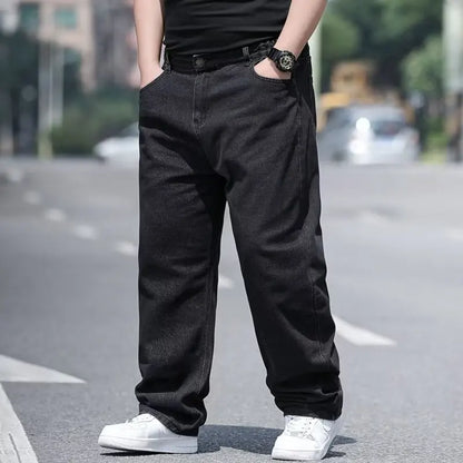 Oversize Jeans for Man Male Jeans Pants Denim Pants Men's Jean Big Size Baggy Y2k Mens Cargo Black New Wide Leg Trousers.
