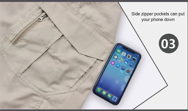 Tactical Cargo Pants Men Outdoor Waterproof SWAT Combat Military Camouflage Trousers Casual Multi Pocket Male Work Joggers.