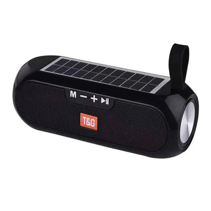 T&G TG182 Solar Charging Portable Stereo speakers Wireless Bluetooth With Mic Outdoor Loudspeaker Waterproof FM Radio Soundbar
