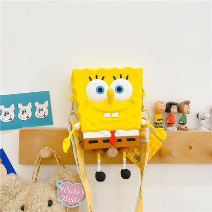 New Original cartoon SpongeBob SquarePants Kids Shoulder Bags Girl and Boys Cute gift Bag.