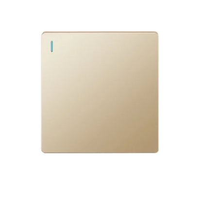 UK Standard 13A Gold USB Stecker Wandsteckdose Lichtschalter, 220V Universal 6-Loch-Doppelsteckdose mit 2,1A USB-Ladeanschluss