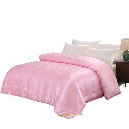 Chinese Natural/Mulberry Luxury Silk Comforter Duvet  Twin Queen King Full Double Size Blanket Quilt Jacquard Bedding In Filler.