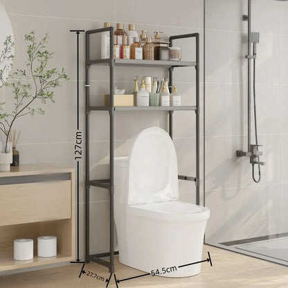 Badezimmer-Aufbewahrungsregal, Waschmaschinenständer aus Kunststoff, wasserdichtes, bodenstehendes Badezimmer für den Haushalt ohne Bohren