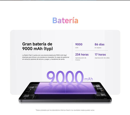 Global Version Xiaomi Redmi Pad 2 Tablet 11" 2.5K Display 9000mAh Battery 18W Fast Charge Xiaomi HyperOS 2.
