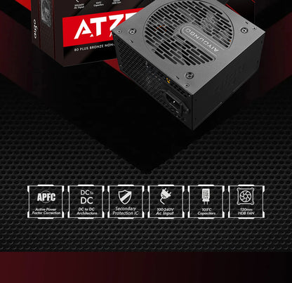 Aigo AT Power Supply PC Gamer 550W 650W 750W ATX Fonte 80 PLUS Bronze Certification 100-240V Diy Gaming Computer PSU For 14600kf.