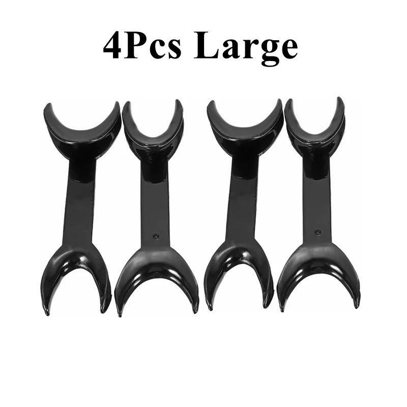 4Pcs Dental Mouth Opener T-Shape Orthodontic Lip Cheek Retractors Double Head Mouth Spreader Oral Clean Tool.