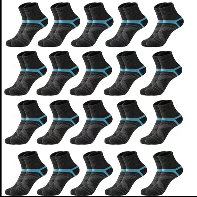 3 Pairs Men's Socks Hiking Black Sports Basketball Socks Casual Soft Running Summer Absorb Sweat Breathable Male Sokken Gifts.