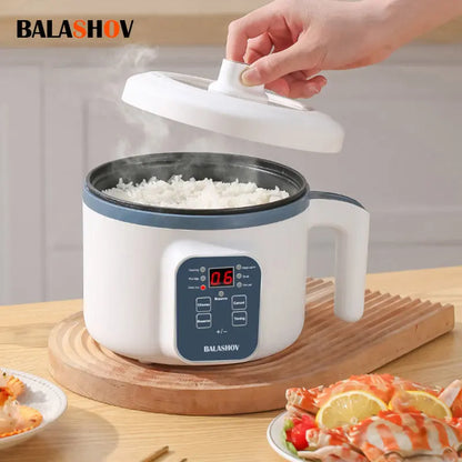 Electric Rice Cooker Multicooker Multifunction Pot Mini Hotpot Pan Soup Home Appliances for The Kitchen Pots Offers 1-2 People.