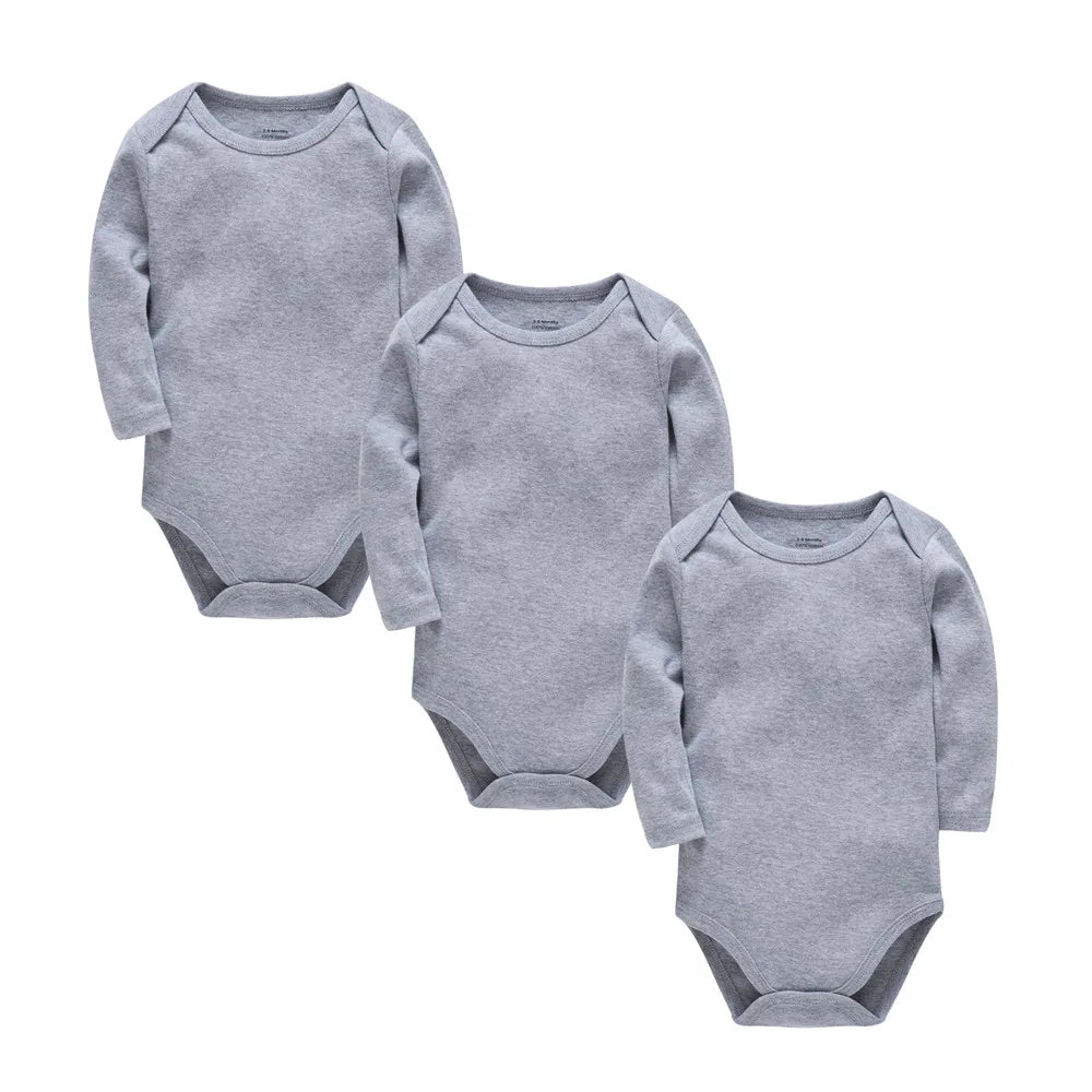 Kavkas 3 Stück 5 Stück 7-teiliger Baby-Body für Jungen, 0–24 Monate, 100 % Baumwolle, volle Ärmel, Herbst-Kleidung für Neugeborene.