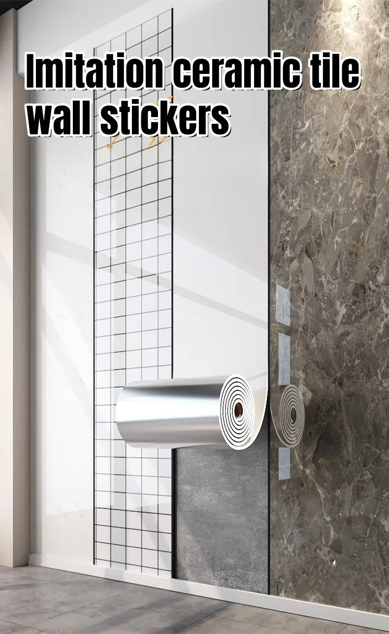 3D Wall Panels Self-Adhesive Wallpapers Marble Foam Thickened Wall Stickers for Ceiling Showers Bathrooms Living Room Decoration