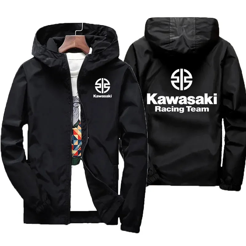 Kawasaki Logo Motorcycle Racing Team Men Jacket Coat Spring Autumn Women Jackets Clothes 2025 New Fashion Couple Clothing Coats.