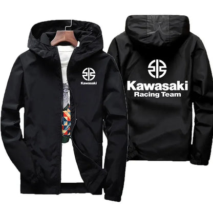 Kawasaki Logo Motorcycle Racing Team Men Jacket Coat Spring Autumn Women Jackets Clothes 2025 New Fashion Couple Clothing Coats.