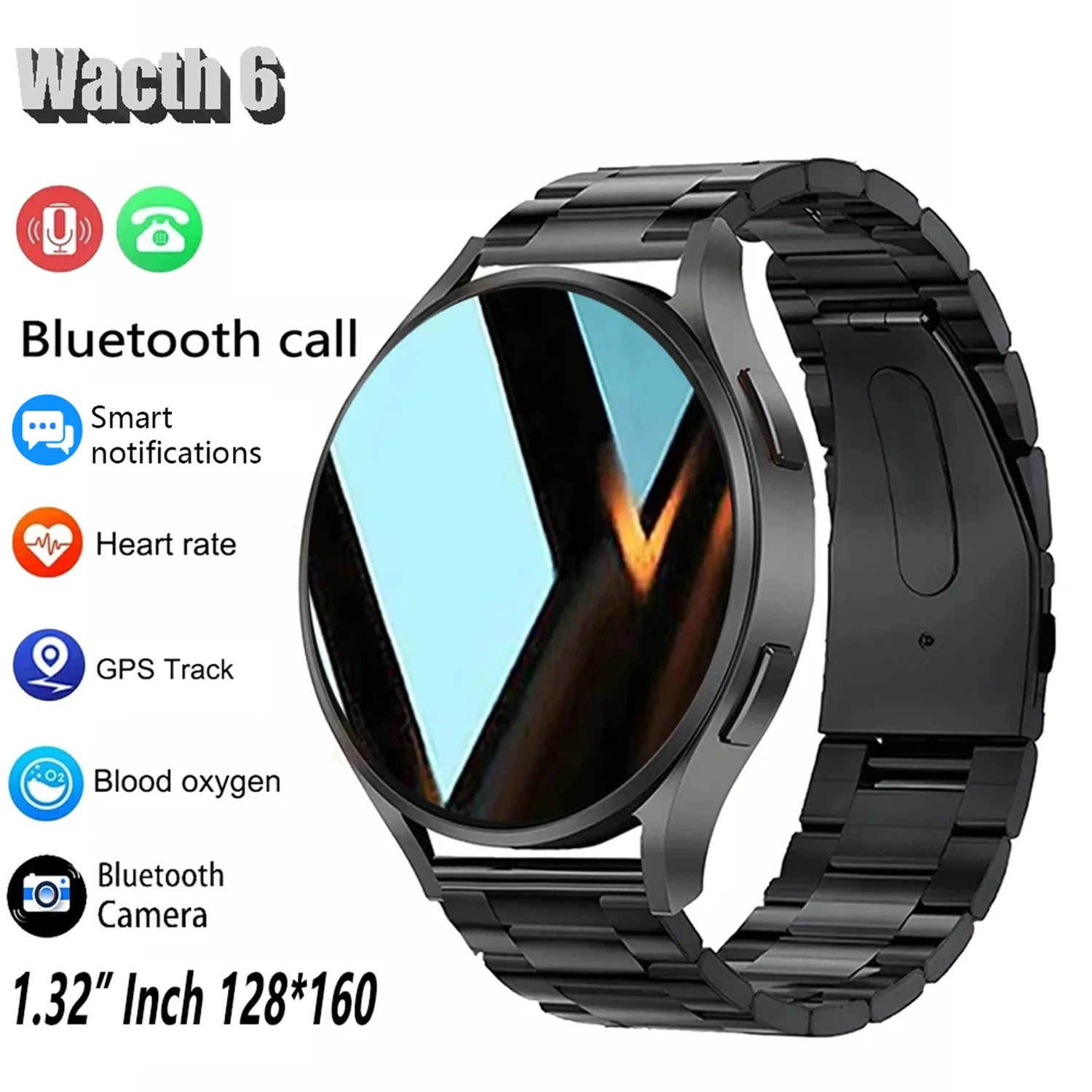 KESHUYOU 2025 New Bluetooth Call Smart Watches Pro 1.32” Inch 160*160 Custom Dials Sport Men And Woman Health Monitor Smartwatch.