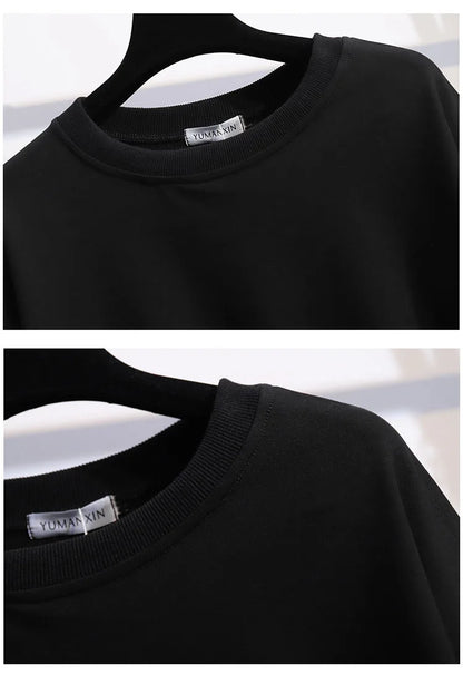 170Kg Plus Größe frauen Büste 170cm Frühling Herbst Lose Oansatz Langarm Cartoon Print Sweatshirts 6XL 7XL 8XL 9XL 10XL 11XL