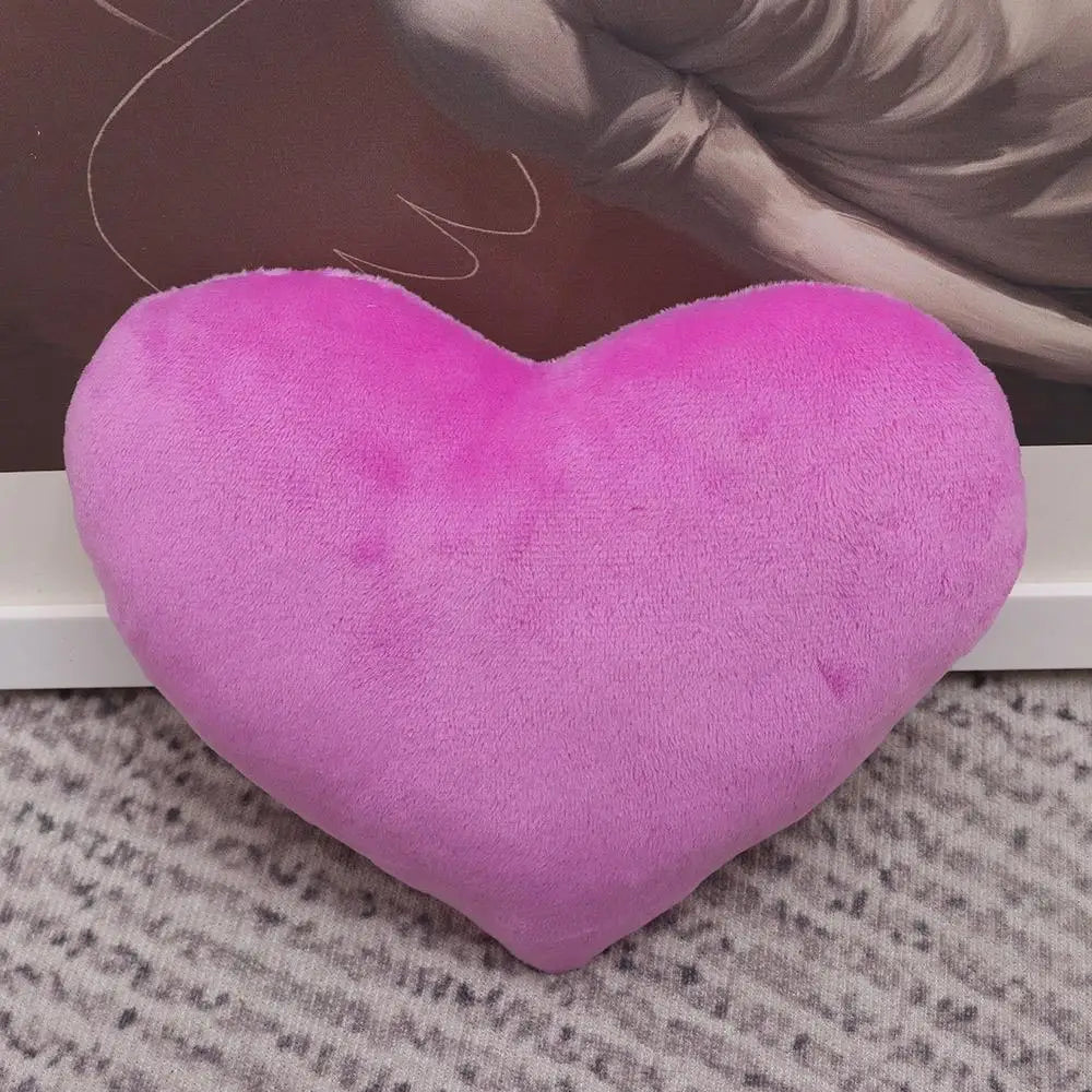 PP cotton Soft Pillow Comfortable Heart Plush Pillow Red Color Pink Color Stuffed Pillow Heart Shape Home Decorative