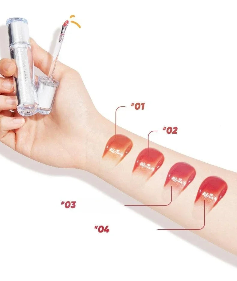 Judydoll Lip Glaze Mirror Shine Watery Lipstick Non-Stick Cup Long Lasting Moisturising Lip Tint Waterproof Makeup Cosmetics