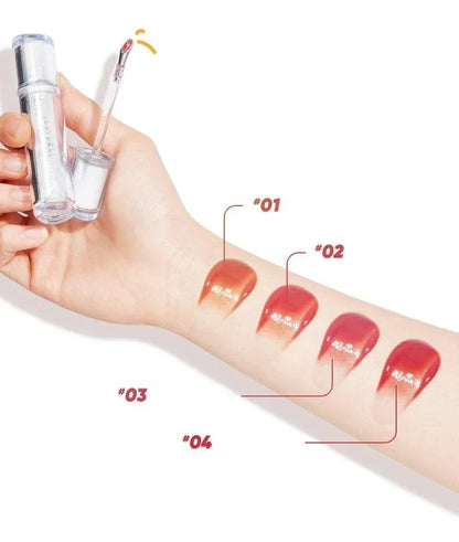 Judydoll Lip Glaze Mirror Shine Watery Lipstick Non-Stick Cup Long Lasting Moisturising Lip Tint Waterproof Makeup Cosmetics