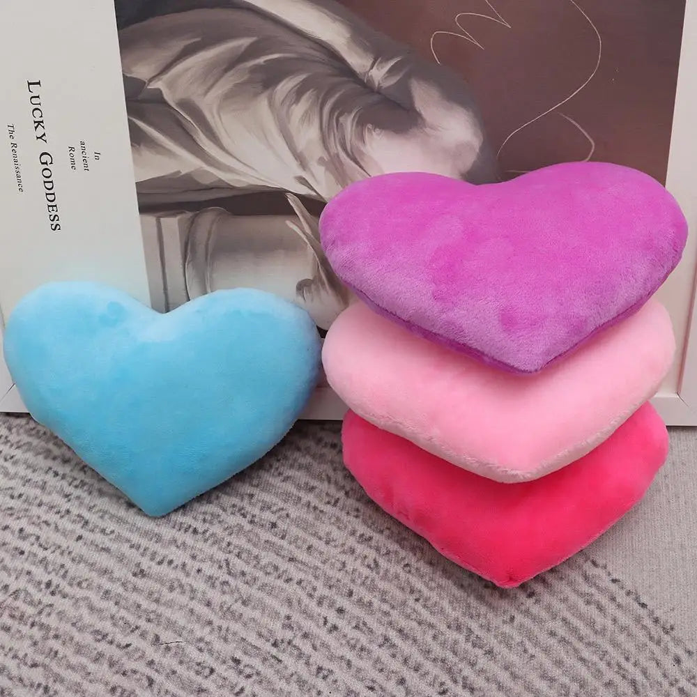 PP cotton Soft Pillow Comfortable Heart Plush Pillow Red Color Pink Color Stuffed Pillow Heart Shape Home Decorative.