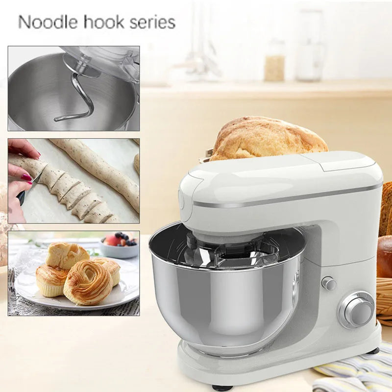 10L Chef machine and noodle machine, stainless steel bowl, high-power egg beater, noodle mixer, egg beater.