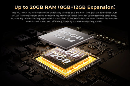 Rugged Tablet HOTWAV R10 Pro 20 (8+12)GB + 256GB, 10.1'' Display, 5MP+13MP Cameras, Android 14.0, 10800mAh Battery, Dual SIM, GPS, 4G