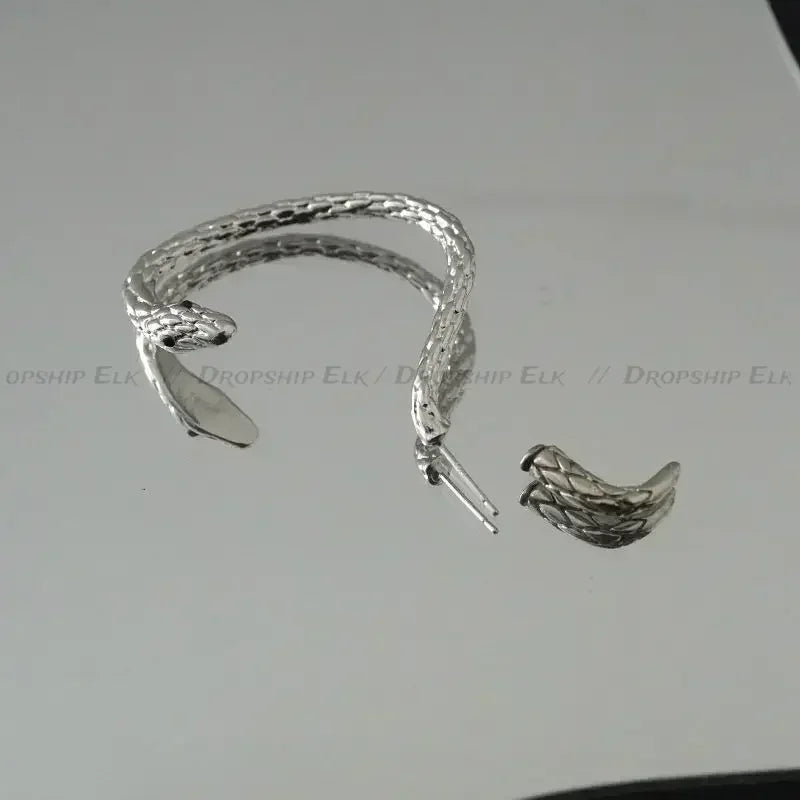 Snake Earring Clips Without Piercing Punk Non Pierced Clip Earrings Ear Cuffs for Women Men Fake Piercing Jewelry.