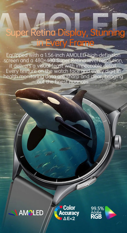 2025 New NFC  Health MonitorUric Acid Blood Pressure Blood oxygen Body Analysis Smart Watch ECG+PPG Clock Smartwatch Men lady.