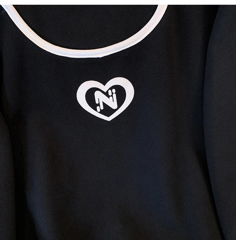 150kg plus size Damen büste Herbst Frühling lose einz eilige Hals Langarm Sweatshirt schwarz weiß 5xl 6xl 7xl 8xl 9xl.