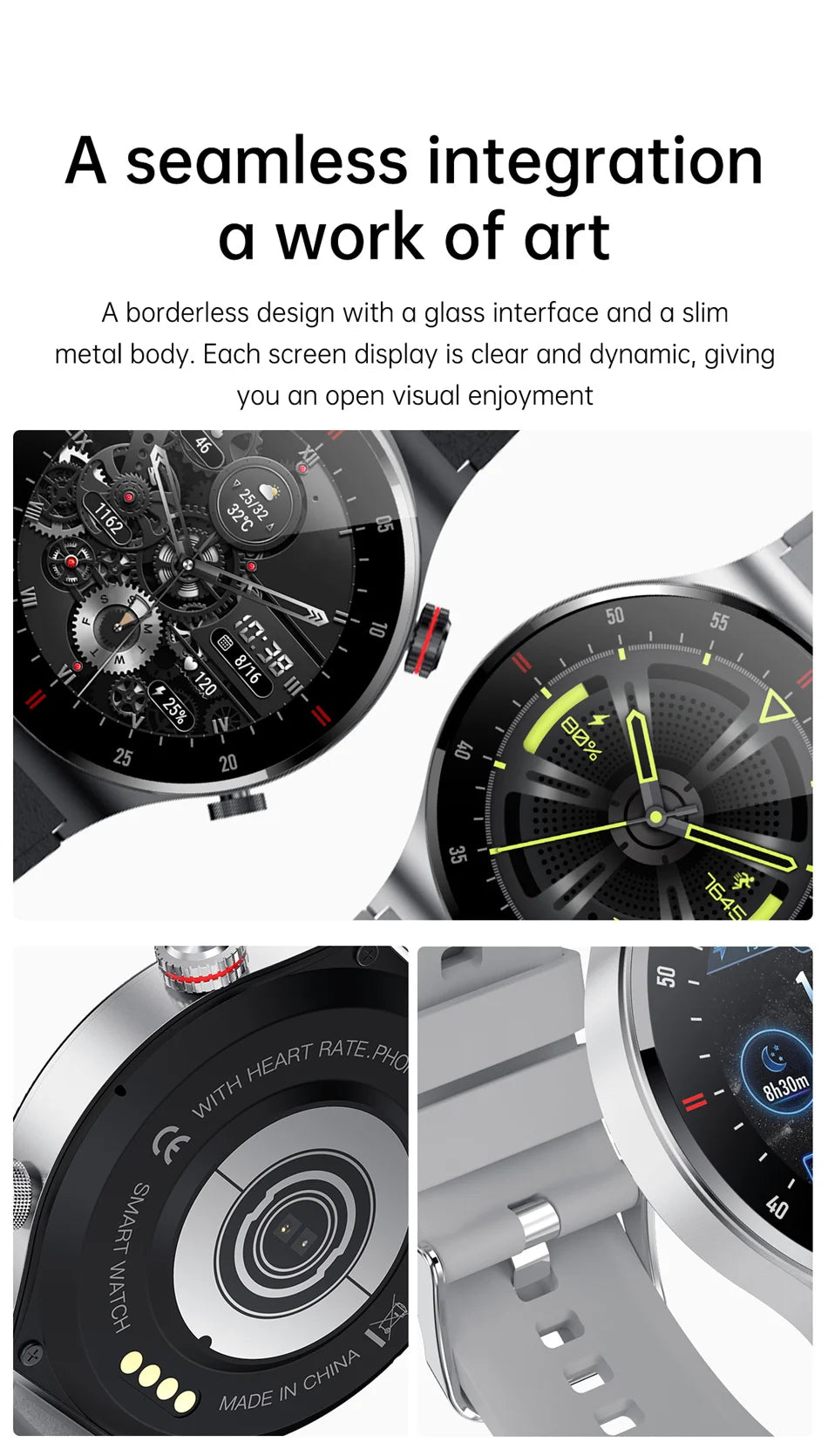 2025 NFC Bluetooth Call Smart Watch Men Full Screen GPS Sports Bracelet Waterproof ECG Health Monitor SmartWatch for IOS Android.