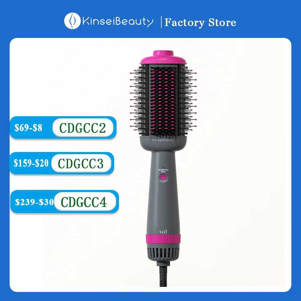 Kinseibeauty Professional hair stylist salon hair dryer curling iron hair equipment straightening electric comb three speed mode.