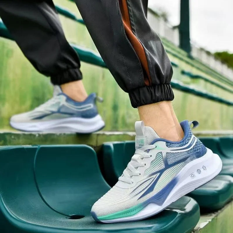 Outdoor Men Running Shoes Breathable Male Casual Walking Sneakers Lightweight Sport Shoes Comfortable Athletic Training Footwear.