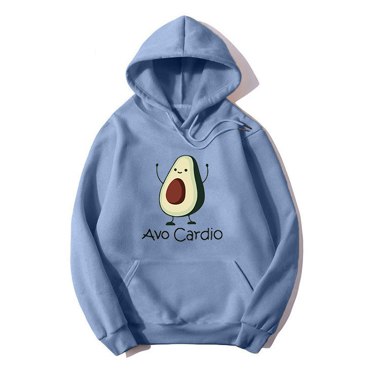 Blessyuki niedlichen Avocados Muster druck lässige Hoodies Frauen Herbst Winter neue einfache Langarm Student Sweatshirt plus Größe Top.