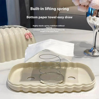 Stylish Rabbit Tissue Holder Paper Dispenser Complements Any Interior Setting 95AA.