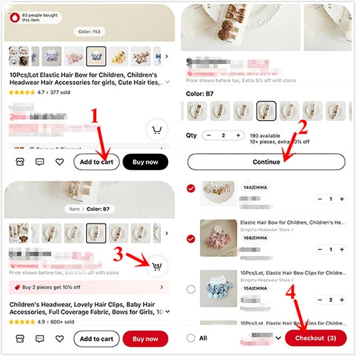 10Pcs/Lot, Elastic Hair Bow Clips for Children, Children's Headwear Hair Accessories for girls, Cute Hair ties, Lovely Hair Rope.