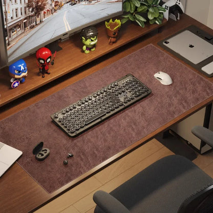 Retro Mousepad Large Mouse Pad Waterproof Non-slip PU Suede Desk Mat Computer Keyboard Desk Pad Mouse Mats Gaming Accessories