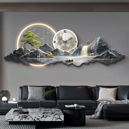 2025 Design Luxus Wanduhren Wohnzimmer Led Ästhetische Minimalistische Wand Uhr Stille Mode Nordic Horloge Murale Home Decorat