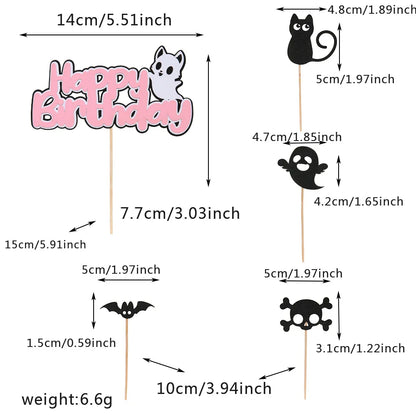 Halloween-Kuchenaufsatz, Geisterhandschloss, Spinnennetz, Kinder, alles Gute zum Geburtstag, Hochzeit, Party, Babyparty, Backen, Kuchen, Dessert, DIY-Dekoration