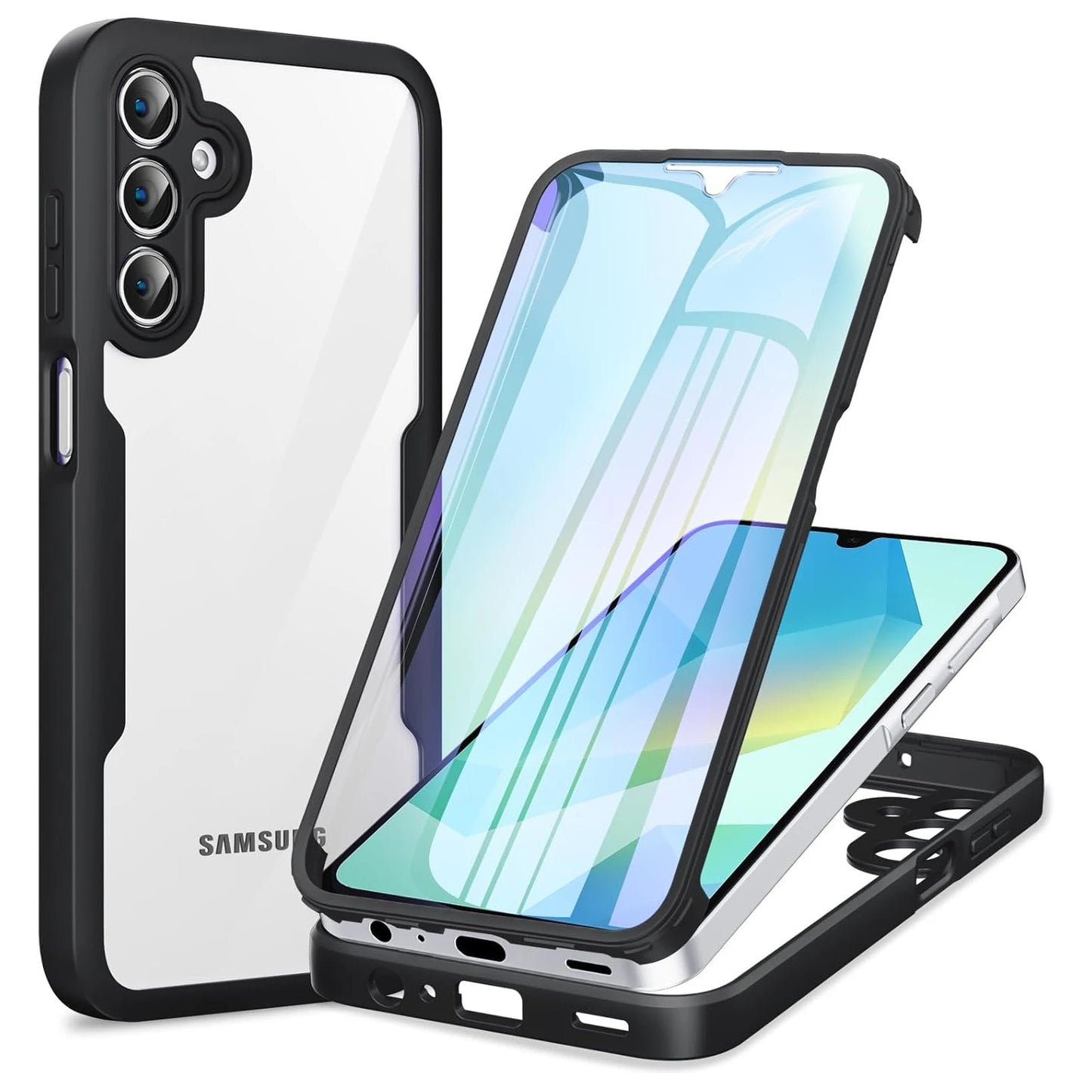 Full Body Protection Shockproof Case for Samsung Galaxy A17 A56 A36 A26 A16 5G A55 A35 A25 A15 Protective Cover Funda Coque Capa.