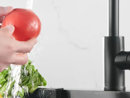 Kitchen Hot and Cold Water Faucets Household Kitchen Sink Splash Proof Sink Tap Deck Mounted Sprayer Taps