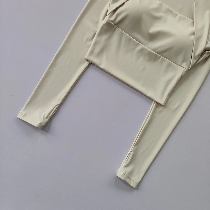 Fitness Chest Cushion Sports Top Women Long Sleeve Shirts Pra Speed Up Short Elegant Dance Yoga Clothes Small Waistband Gym.