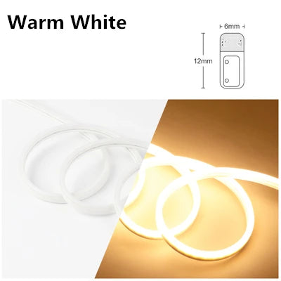 5V 12V 24V Led Neon Strip Light 6mm Narrow Rope Flex Tape Silicon Tube Bar Waterproof DIY Sign Red Green Blue Yellow Pink White.