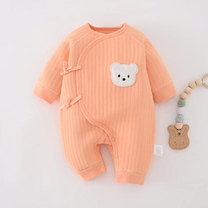 Jungen Mädchen Body Neugeborenen Winter Onesie Kleidung Baumwolle Kleinkind Hause Tragen 0-6M Verdickte Frühling und Herbst Kleidung.