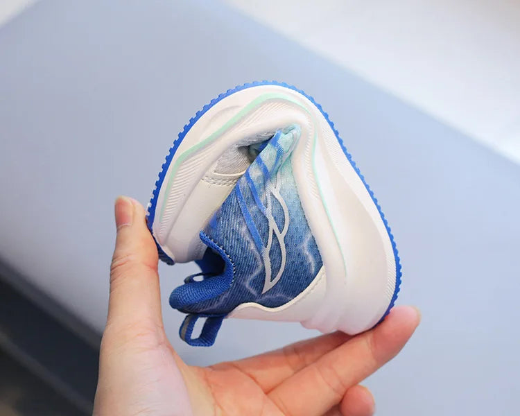 Tenis Child Shoe Casual Sneaker for Boy Kid Shoe for Girl Rotating Buttons Running Shoe for Girl Soft Sole Mesh Braeathable Shoe